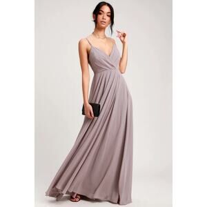 Elegant Mauve Evening Gown